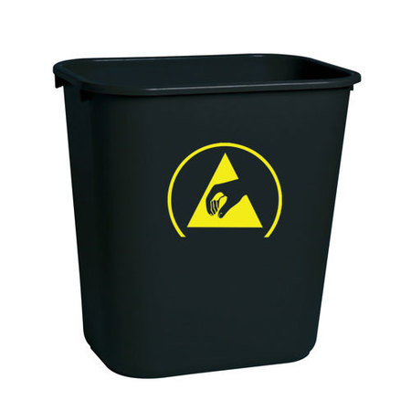 TRANSFORMING TECHNOLOGIES 7 Gallons, Carbon Loaded Waste Basket WBAS28
